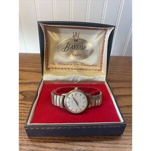 VTG 10k GF Baylor 17 Jewel Men's Mechanical Wristwatch USA 50g Scrap/Parts Only